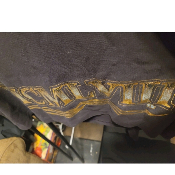 Christian Audigier LA Mens Thermal Buddha On Flower Graphic Print 2XL Black NWT - Picture 7 of 7